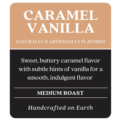 Copper Moon Single Serve Coffee Pods for Keurig K-Cup Brewers, Medium Roast, Caramel Vanilla Blend, 12 Count