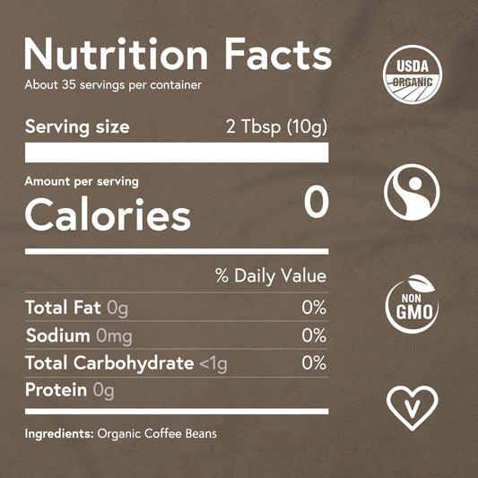 Fabula USDA Organic Espresso Coffee, Freshly Ground Espresso Low Acid Coffee, Non-GMO, No Molds, Mycotoxins Pesticides Free, Single Origin Coffee 12 oz