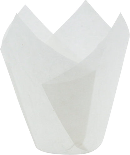 White Tulip Baking Cups, Mini Size, Pack of 125