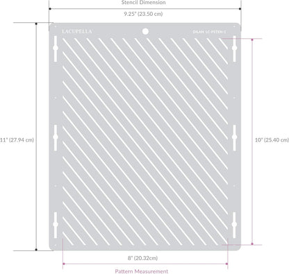 Large Cake and Baking Decorating Stencil (Madame)
