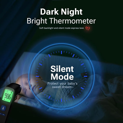 Forehead and Ear Thermometer for Adults and Kids, Fast Accurate Thermometer with Fever Alarm, 1S Reading & Silent Mode, Easy to Use for Baby, Kids & Elderly (Black)