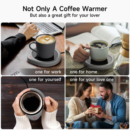 Coffee Mug Warmer, Cup Warmer for Desk with Auto Shut Off, Electric Beverage Tea Water Milk Warmer with Smart Temperature Settings, Heating Plate Candle Wax Warmer
