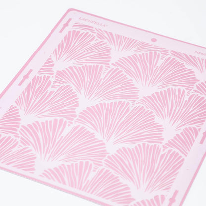 Large Cake Decorating Stencil (Piero) Ginkgo Leaves Pattern