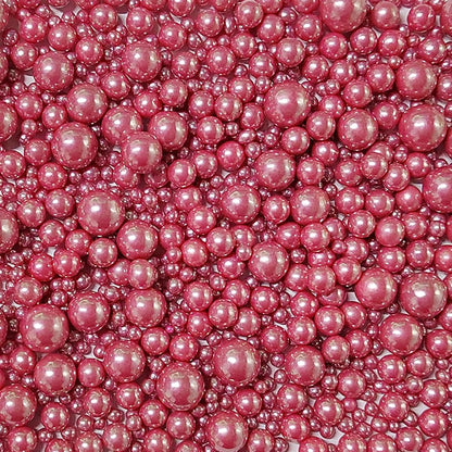 Edible Rose Gold Sugar Pearls Candy Sprinkles 120G/ 4.23Ounce Baking Cake Sprinkles Cupcake and Cake Topper Cookie Decorations Wedding Party Valentines Halloween Christmas Supplies