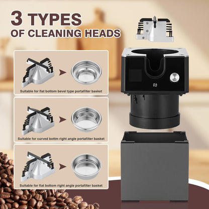 NUETRAL NS300 Pro Electric Portafilter Cleaner-Automatic Coffee Grounds Cleaning Machine-Knock box for Espresso coffee-Espresso Puck Sucker-Innovative Espresso Machine Accessories