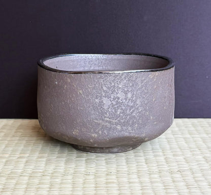 Japanese Traditional Handcrafted Mino Matcha Chawan Tea Bowl Cup Ceremony Tableware Pottery (Gin Kesshou)