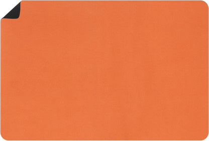 uxcell Silicone Mats for Kitchen Counter, 35.4" x 23.6" Non-Slip Countertop Protector Mat Heat Resistant Coffee Mat Waterproof Table Placemat, Orange