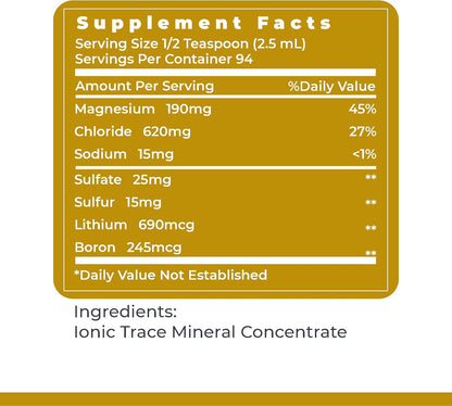Premier Research Labs Premier pH Minerals - Trace Mineral Drops for Distilled Water, Magnesium Supplement, Reverse Osmosis Water, Liquid Concentrate - 8 fl oz