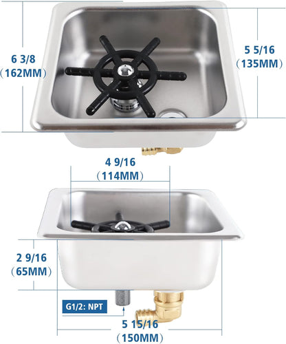 Pitcher Rinser Glass Rinser Espresso Rinser Drain and Drip Tray Solid Brass And 304 Stainless Steel Bar Glass Rinser for Kitchen Sink,Home Kitchen Hotel Cafe Restaurant