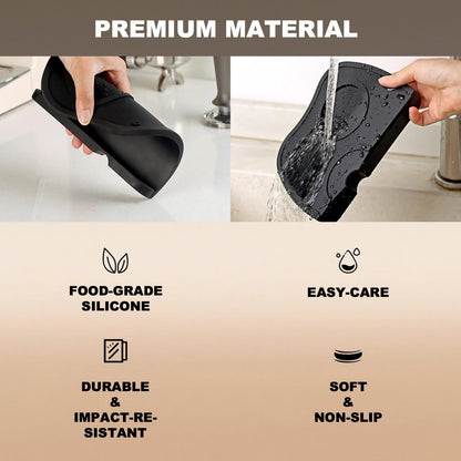 2-Piece Coffee Tamping Set with Silicone Tamper Mat & Tamper Holder | Storage Distributor/Tamper/Puck Screen | Essential Barista Espresso Accessories for Coffee Bar
