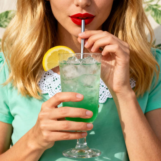 10Pcs Short Metal Straws, Metal Straws Reusable, Stainless Steel Straw Cocktail Straw with 2 Cleaning Brushes, Bent Cup Accessories for Coffee Mugs, Small Glasses or Cups
