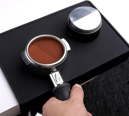 Normcore 58.5mm Coffee Distribution Tool - Espresso Coffee Leveler Tool for 58mm Portafilter - Barista Espresso Accessories - Adjustable Depth - Stainless Steel base - Distributor Stand