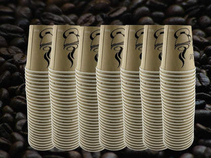 Smygoods Disposable Coffee Cups, To Go Paper Hot Cups, Classic Design (6 OZ, 100 Count) For Hot Beverages, Coffee, Tea, Espresso, Cocoa - Vasos Para Cafe