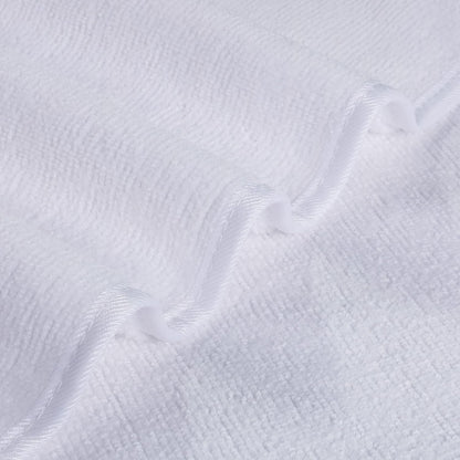 POLYTE Premium Lint Free Microfiber Washcloth Face Towel, 13 x 13 in, Set of 6 (White)