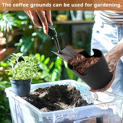 5-Inch Coffee Knock Box for Espresso Grounds Disposal with Extended Knocking Rod & Shock-Absorbent Non-Slip Base - Perfect for Home, Office, and Coffee Enthusiasts