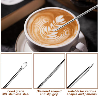 Coffee Tamper Set 24 PCS, Espresso Accessories Barista Kit,with 51mm Espresso Distributor & Tamper,wdt Tool,Frothing Pitcher,Coffee Stirrer,Tamper Mat,Espresso Tools for Espresso Coffee Machine
