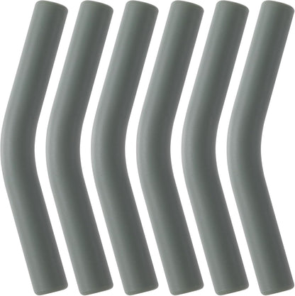6 Pcs Army Green Silicone Straw Tips 8mm Outer Diameter Flexible Protective Eco-friendly Reusable Straw Covers for Metal Straws