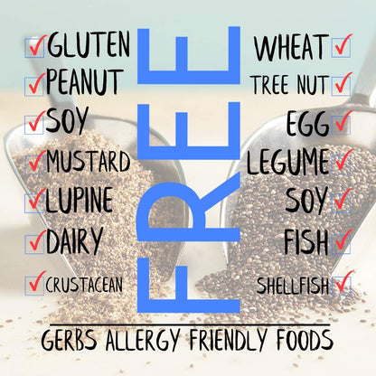 Ground Raw Chia Seed Meal by Gerbs - 4 LBS - Top 11 Food Allergen Free & Non GMO - Vegan & Kosher – Premium Full Oil Content Chia Protein Powder