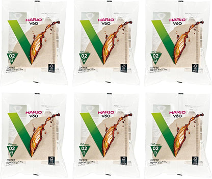 Hario V60 Paper Coffee Filter, Size 02, Natural, 600ct