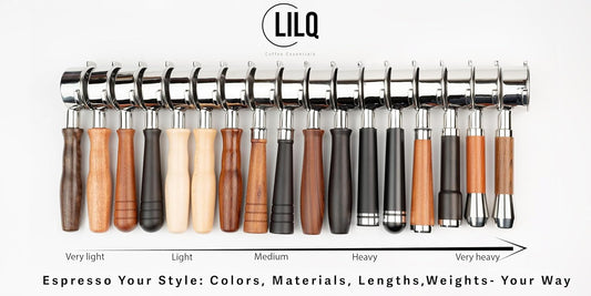 LILQ 54mm Naked Bottomless Portafilter Compatible with Breville Barista Express, Barista Pro, Bambino, and More – 18-20g basket included (WalnutV2Fusion, 54mm)
