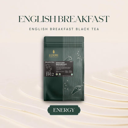 Luxmi Estates Tale of Two Estates Organic English Breakfast Tea (50 Tea Bags) Caffeinated Tea Bags For A Morning Boost and Natural Energy, With Certified Organic Darjeeling & Assam Black Tea