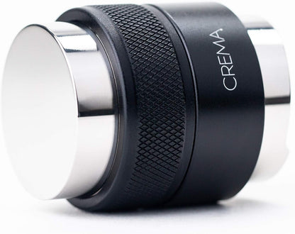 Crema Coffee Products 39.25mm Hand Tamper & Coffee Distributor V2 | Compatible with Breville Portafilters | Double-Sided, Adjustable Depth Tool | Made with Durable 304 Stainless Steel | Black
