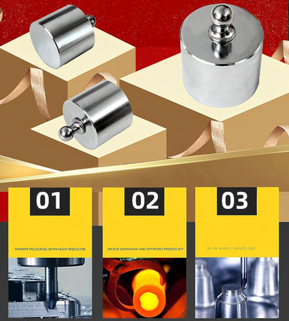 MAGIKON Precision Steel Scale Calibration Weight Kit, M2 Class, 205 Gram