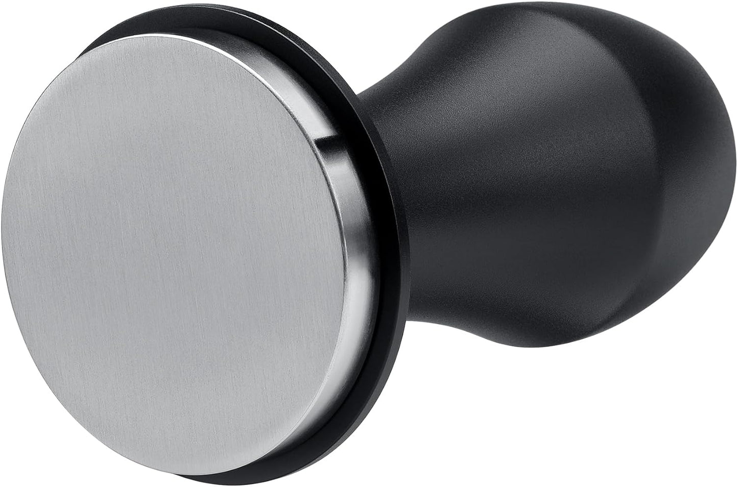 Normcore 51.5mm Coffee Tamper V4.1 with Click Sound Feedback, Spring Loaded Tamper With Stainless Steel Flat Base, Compatible with La Pavoni lever machine, Black