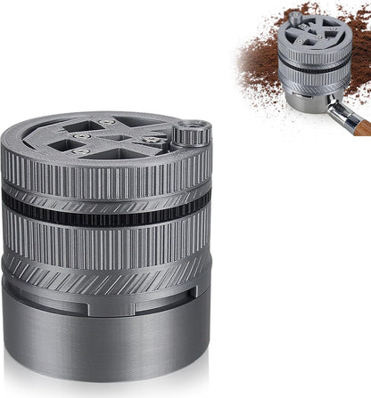 WDT Tool for Espresso - Professional 58mm Portafilter Coffee Distributor with 15 Adjustable Needles | Spirographic Spin Design for Even Extraction, Reduced Channeling & Barista-Perfect Shots