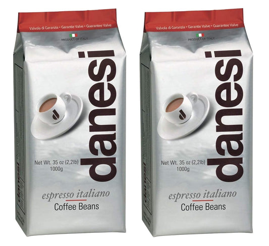 Danesi Caffe Italian Whole Coffee Beans - Espresso Coffee Beans and Medium Roast Whole Bean - Classic (4.4 lb)