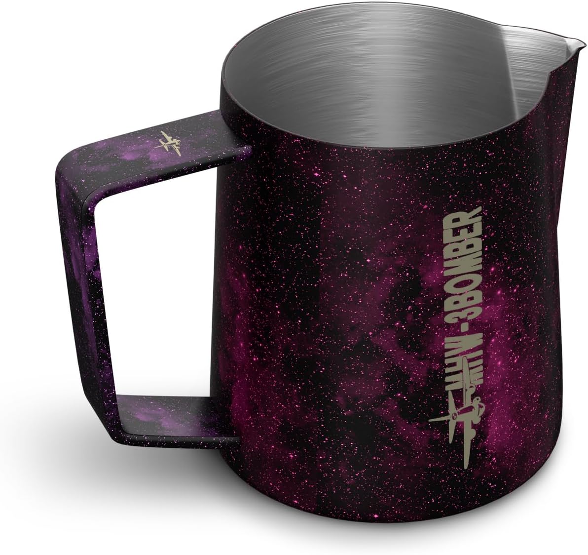 MHW-3BOMBER Espresso Steaming Pitcher Milk Frothing Pitcher Stainless Steel Milk Coffee Cappuccino Latte Art Barista Cup (5.0 Purple, 20 Ounces) P5008S