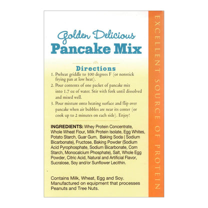 Nutmeg State Nutrition HealthyWise - High Protein Pancake Mix, 15g Protein, Low Carb, Low Calorie, Low Sugar, Healthy Breakfast Meal, KETO Friendly, 7 Servings Per Box (Golden Delicious, 1 Pack)
