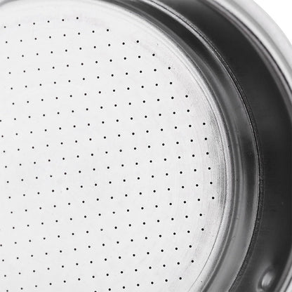 Kodily Stainless Steel Coffee Filter, 51mm Double Cup Pressurized Filter Basket, Espresso Filter Basket Coffee Machine Replacement Accessories for Portafilter Coffee Machine