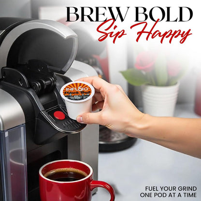InfuSio Coffee Pods 96 Count French Toast Medium Roast Single Serve Coffee Pods for Keurig K Cups Brewers - InfuSio Premium Roasted Keurig 2.0 Compatible