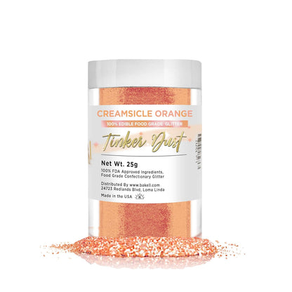 Creamsicle Orange Tinker Dust - (25g 1x Jar) | Add a Sweet Touch to Your Delicacies, Drinks and Desserts with Edible Glitter!