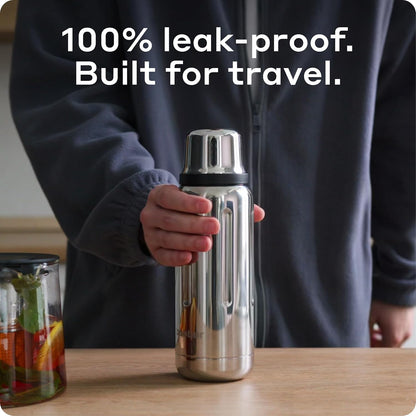 BOBBER 26 oz Stainless Steel Thermos Bottle with Cup Lid – BPA-Free, Dishwasher Safe Vacuum Insulated Metal Water Bottle – Keeps Hot for 36 Hours, Cold for 54 Hours (Glossy)