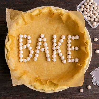 Mrs. Anderson's Baking Ceramic Pie Crust Weights, Natural Ceramic Stoneware, Set of 2