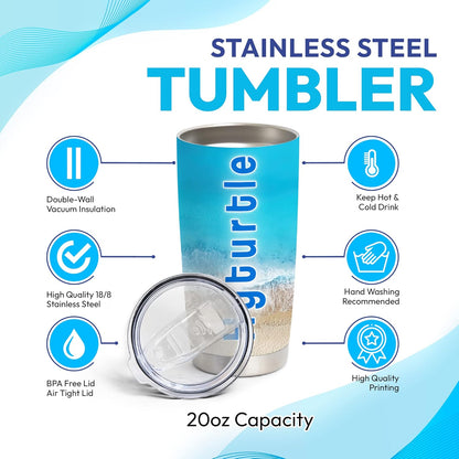 Hyturtle Personalized Baseball Tumbler Baseball Players Design Stainless Steel Double Walled Vacuum Insulated Tumblers 20oz30oz Coffee Travel Mug Cup Christmas Gift For Men Boys Friends Dad Sports Fan