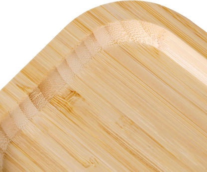 Bamboo Vanity Tray, Bathroom Counter Tray, Toilet Paper Basket Storage for Toilet Tank, Bathroom, Kitchen Counter 7.8 x 5.1 x 0.8 inch