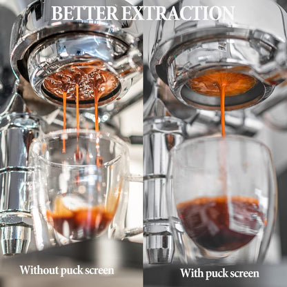 Puck Screen 51mm - Reusable Espresso Puck Screen, 316 Stainless Steel Coffee Filter Mesh Screen for Espresso Portafilter,Coffee Products,Perfect Tool to Better Shot and Keep Shower Head Clean