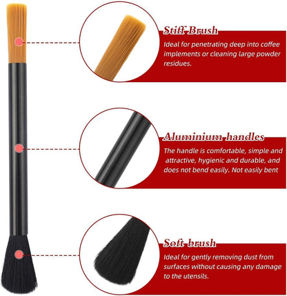 1PCS Light Professional Coffee Grinder Brush, Coffee Grinder Cleaning Brush, Washable Coffee Grinder Brush/Plastic Barista Brush for Baristas, Coffee Lovers, Cleaning Coffee Grounds
