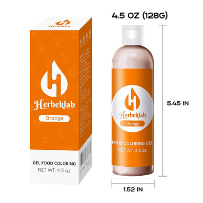 Orange Gel Food Coloring 4.5 oz Professional Grade Orange Food Dye Concentrated Gel Food Coloring for Icing Baking Cake Decorating Cookie