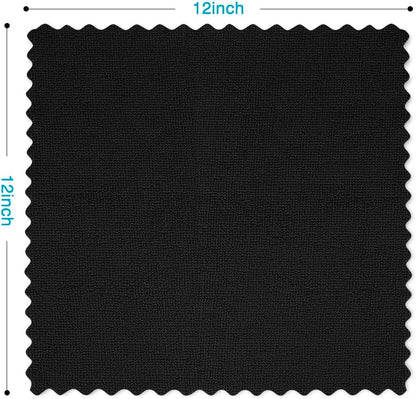Orighty Cleaning Cloths 12x12 inch, Pack of 24, Highly Absorbent Microfiber Cleaning Supplies, Lint Free Cloths for Multiple-use, Powerful Cleaning Rags for House, Kitchen, Car Care (Black)