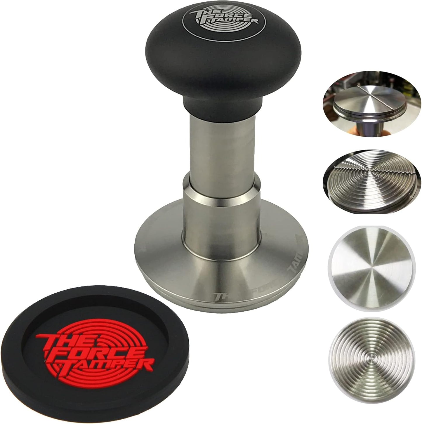 The Force Tamper Automatic Impact Coffee Tamper Adjustable Const Pressure and Autoleveling Duo-Distribute Set New (Jelly, 54.00mm)