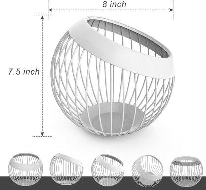 Charmount Coffee Pod Holder, Large Capacity K Cup Holder and Espresso Pod Holder, Coffee Pod Organizer for Kcup Storage and Espresso Capsule Holder, Coffee Pod Storage (White)