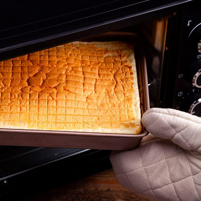 2 Pack 11 Inch Baking Sheet Pans, Deep Size Baking Pan Nonstick Cookie Sheet Brownie Cake Pan Bread Pan Toaster Oven Tray Bakeware, 11x9x2 Inches, Easy Clean & Food Safe (11 x 9 x 2")