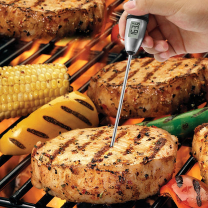 ThermoPro TP02S (2 Pack) Instant Read Meat Thermometer Digital Cooking Food Thermometer with Super Long Probe for Grill Kitchen Sourdough Liquids Oil Bread Baking Yogurt Candy Making Accessory