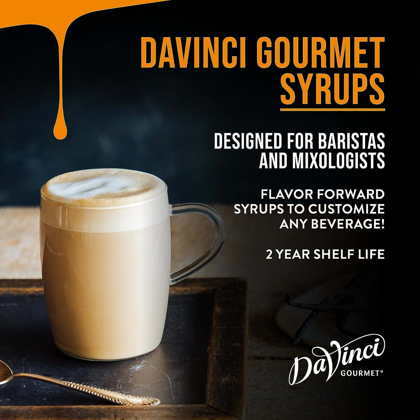 DaVinci Gourmet Classic Butterscotch Syrup, 25.4 Fluid Ounces (Pack of 4)