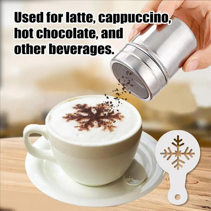 25Pcs Coffee Decorating Stencils, Reusable Cookie Cake Latte Art Stencils Templates Mold Tools, Magnoloran Foam Barista Templates for Decorating Oatmeal Cupcake Cake Cappuccino Mousse Hot Chocolate