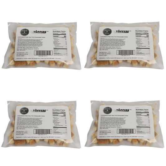 Cheesecake Bites 2 LBS – Bags of Cake Squares Made with Real Cream Cheese – Bulk Dessert Toppings for Sundaes, Yogurt, Ice Cream Bar, and More – Great for Parties, Events, and Catering